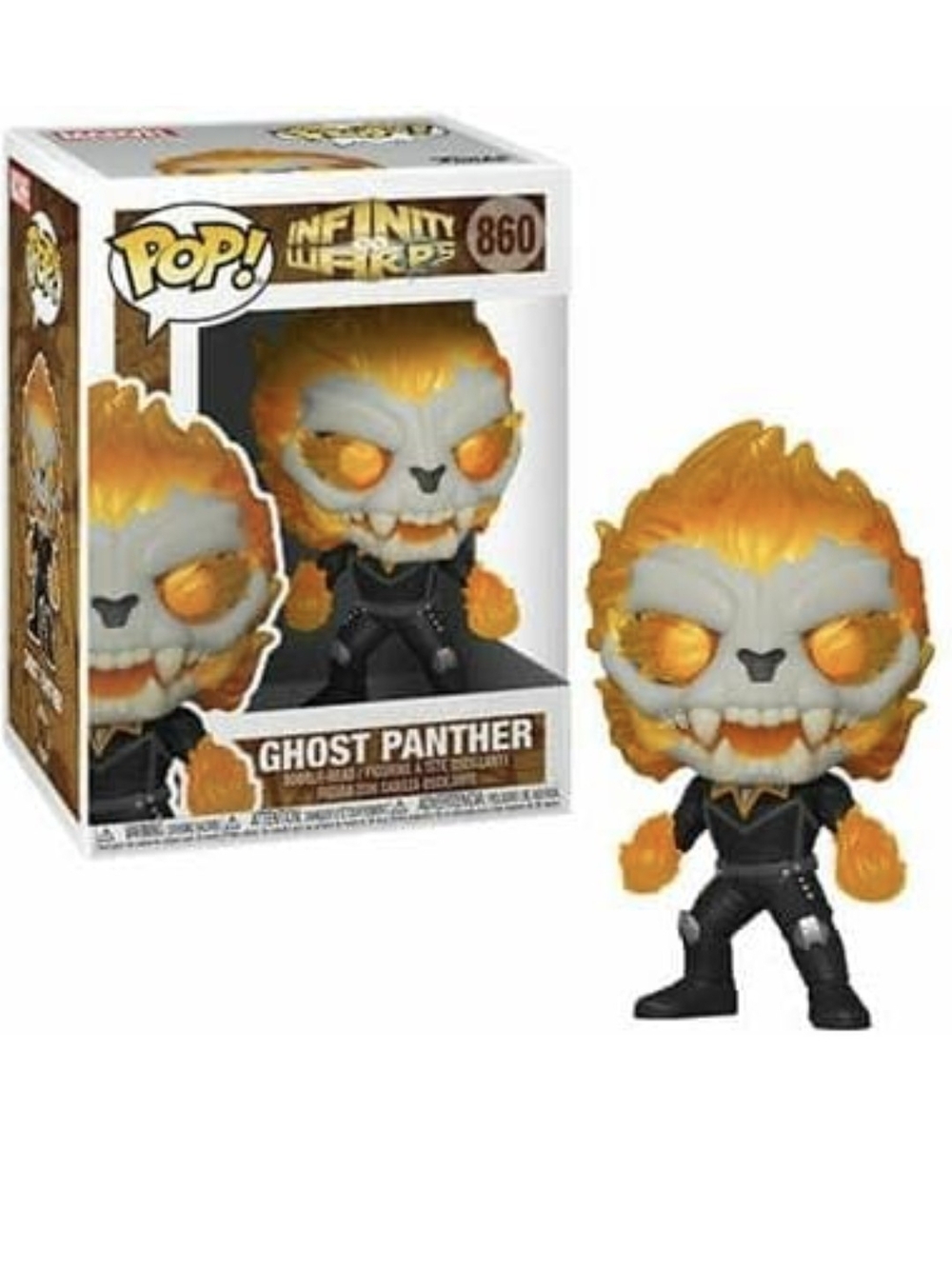 Funko Pop! Ghost Panther #860 - Orange & Gray Vinyl Figure